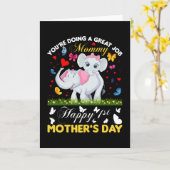 Je doet geweldig werk mama kaart (Gele Bloem)