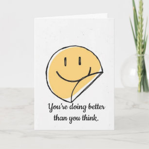 Je doet het beter dan je denkt Emotionele steun Kaart