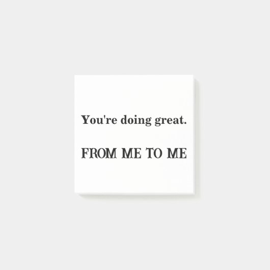 Je doet het geweldig - Aangepaste ondersteuning St Post-it® Notes (Voorkant)