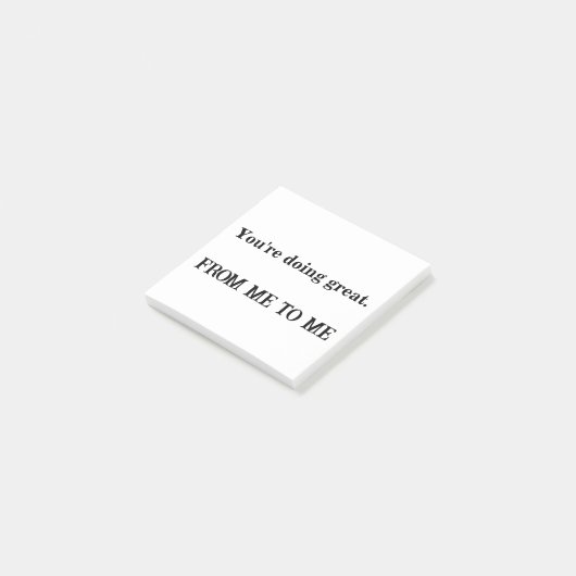 Je doet het geweldig - Aangepaste ondersteuning St Post-it® Notes (Schuin)