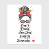 Je doet het geweldig, lieverd sticker (Vel)