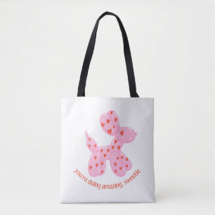 Je Doet Het Geweldig Schatje Citaat Design Schat Tote Bag