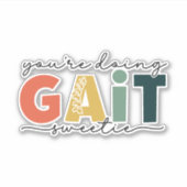 Je doet het liefje. sticker (Voorkant)