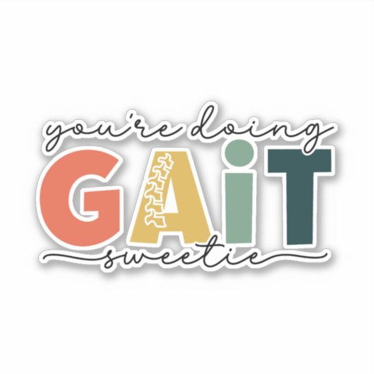 Je doet het liefje. sticker (Voorkant)