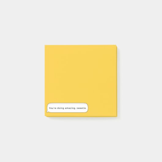 "Je doet het verbazingwekkend" sassy Sticky Notes (Voorkant)