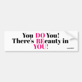 Je doet je... aansporingssticker/-teken bumpersticker