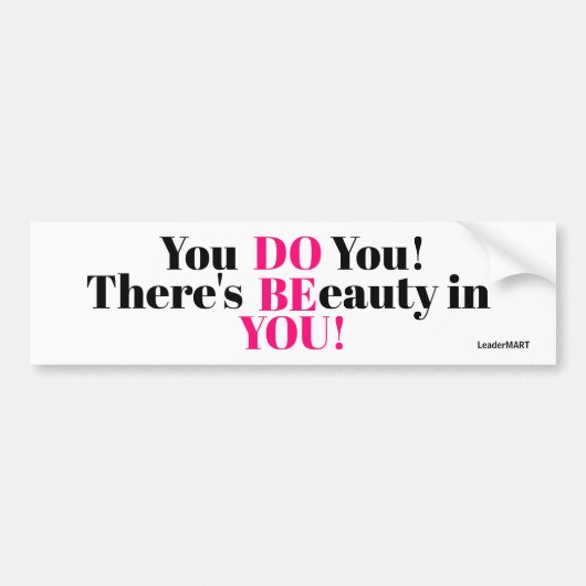 Je doet je... aansporingssticker/-teken bumpersticker (Voorkant)