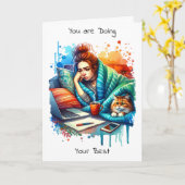 Je doet je best als je kunt | chronische ziekte kaart (Gele Bloem)