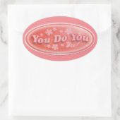 Je doet je  slogan epic ovale sticker (Tas)