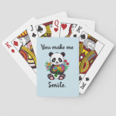 Je doet me Schattigee panda glimlachen Pokerkaarten (Achterkant)