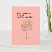 Je doet me vergeten hoe ik moet ademen kaart (Voorkant)