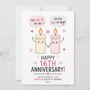 Je doet mijn hart nog steeds smelten Grappige was Bedankkaart