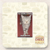 Je domheid knippert 2 drankjes onderzetter (Voorkant)