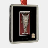 Je domheid knippert 2 metalen ornament (Rechts)