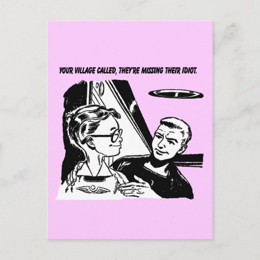 Je dorp belde, ze missen hun idioot briefkaart (Voorkant)