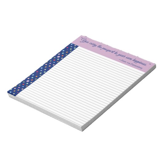 Je draagt het paspoort naar je eigen geluk notitieblok (Linkerzijde)