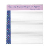 Je draagt het paspoort naar je eigen geluk notitieblok (Voorkant)