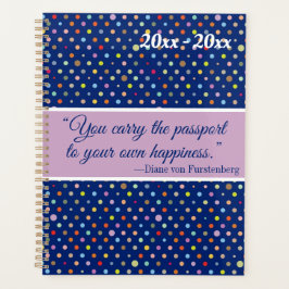 Je draagt het paspoort naar je eigen geluk planner