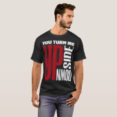 Je draait me om de rode witte liefdesbrief t-shirt (Voorkant volledig)