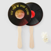 Je draait me om. handwaaier (Voorkant en achterkant)