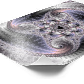 Je draait me rond, fractale kunst foto afdruk (Hoek)