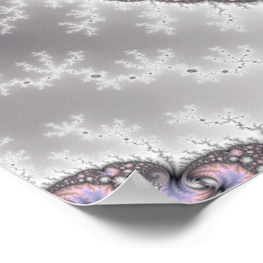 Je draait me rond, fractale kunst poster (Hoek)