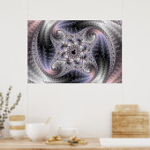 Je draait me rond, fractale kunst poster (Keuken)