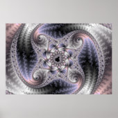 Je draait me rond, fractale kunst poster (Voorkant)
