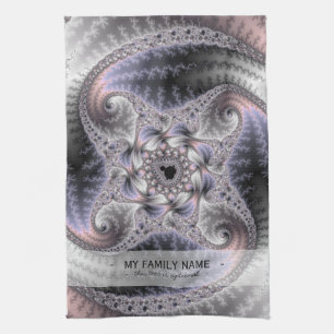 Je draait me rond, fractale kunst theedoek