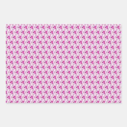 JE DRAAIT MIJN WERELD ROZE Romantische Aarde Hart  Inpakpapier Vel (Voorkant)