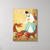 Je draak voeden canvas afdruk (Voorkant)