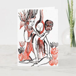 Je dringt Mijn Hart binnen en verwijdert de Masker Feestdagen Kaart