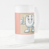 Je drink in je eigen kleine ruimte matglas bierpul (Voorkant rechts)