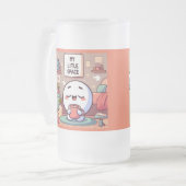 Je drink in je eigen kleine ruimte matglas bierpul (Voorkant links)