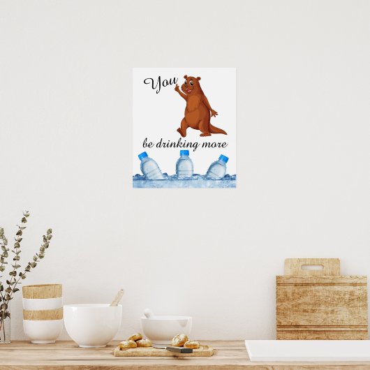 Je Drink meer Poster (Keuken)