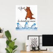 Je Drink meer Poster (Thuiskantoor)