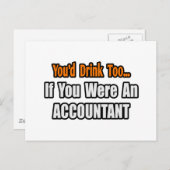 Je Drink ook...accountant Briefkaart (Voorkant / Achterkant)