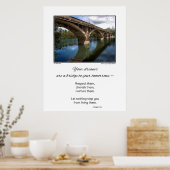 Je dromen zijn een brug...Inspirerend poster (Keuken)