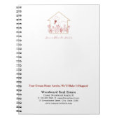 Je droomhuis wacht op je | makelaar in budgetmarke notitieboek (Voorkant)