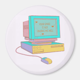 Je e-mail komt niet bij me binnen Leuk Retro Magneet