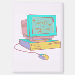 Je e-mail komt niet bij me binnen Leuk Retro Magneet