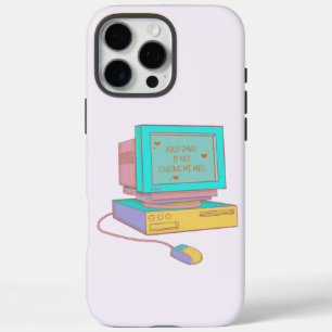 Je e-mail komt niet goed bij me over Funny Retro iPhone 16 Pro Max Hoesje