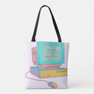 Je e-mail komt niet goed bij me over Funny Retro Tote Bag