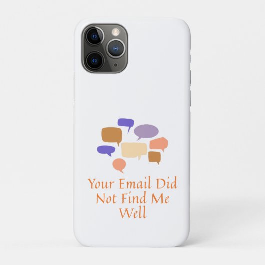 Je e-mail trof me niet in goede gezondheid Case-Mate iPhone case (Achterkant)