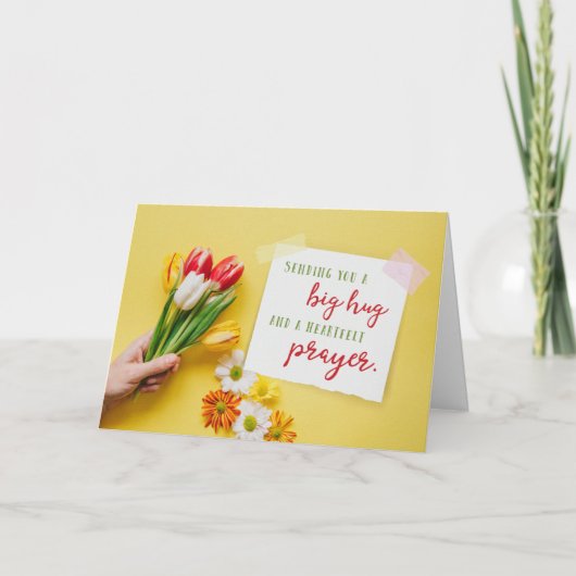 Je een Big Hug en een gebed sturen Bedankkaart (Voorkant)