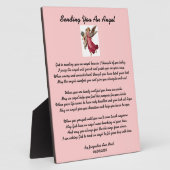 Je een engel Plaque sturen Fotoplaat (Zijkant)