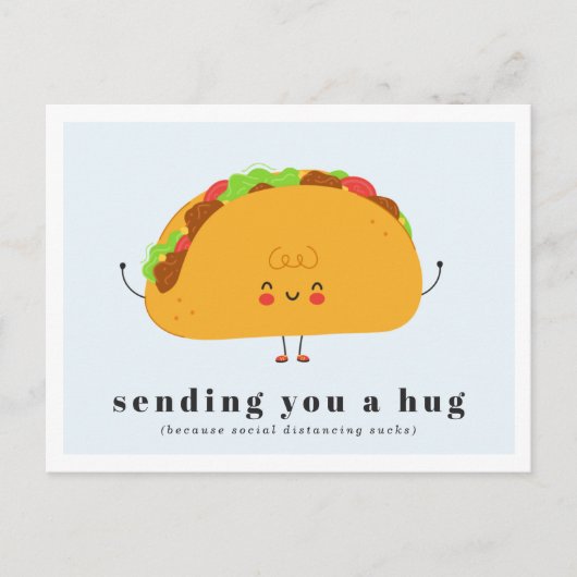 Je een hug sturen | Taco Love Briefkaart (Voorkant)