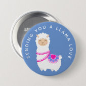 Je een Llama-liefdespun sturen Ronde Button 7,6 Cm (Voorkant /achterkant)