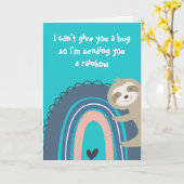 Je een regenboogsleuf sturen kaart (Gele Bloem)