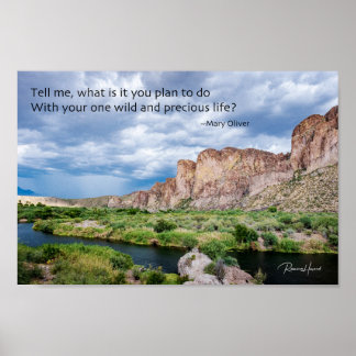 Je eenzame leven in het wild en je kostbare leven poster